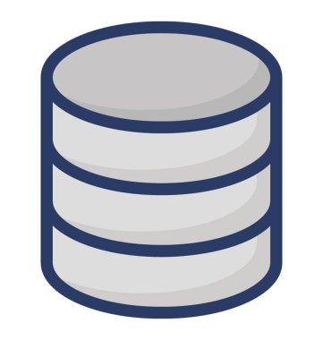 Düz veritabanı simgesi tasarımı