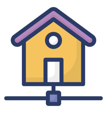 Ana Sayfa simgesi tasarımı beyaz arka plan üzerinde 