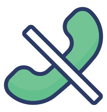 Çağrı simgesi nin düz vektör tasarımı.