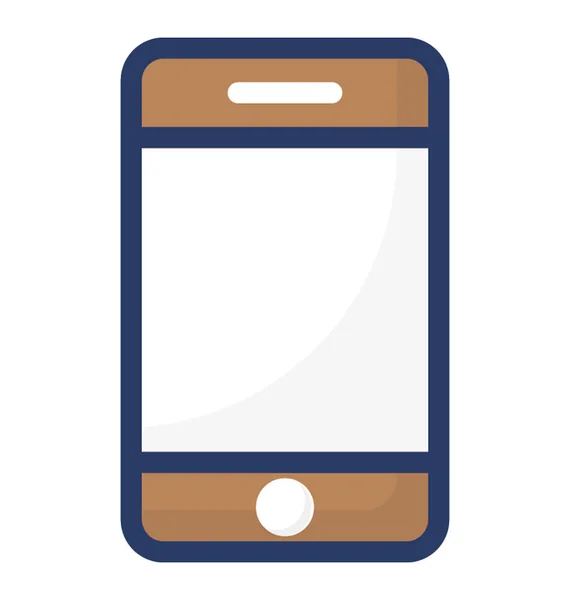 Design Vetorial Plano Ícone Smartphone —  Vetores de Stock