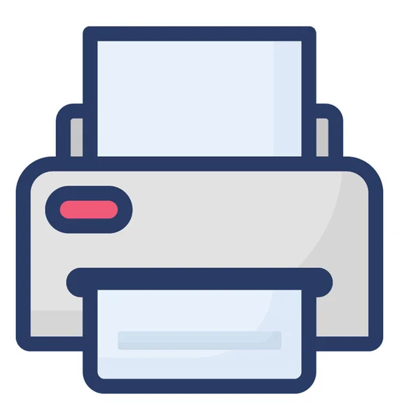 Printer Vector Plat Ontwerp — Stockvector