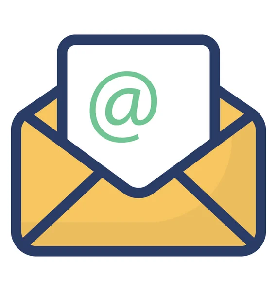 Flache Gestaltung Von Mails Mails — Stockvektor