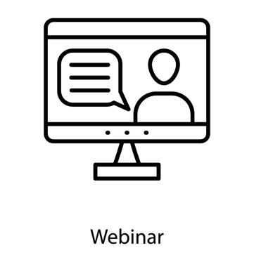 Web semineri, çevrimiçi sunum satırı simgesi