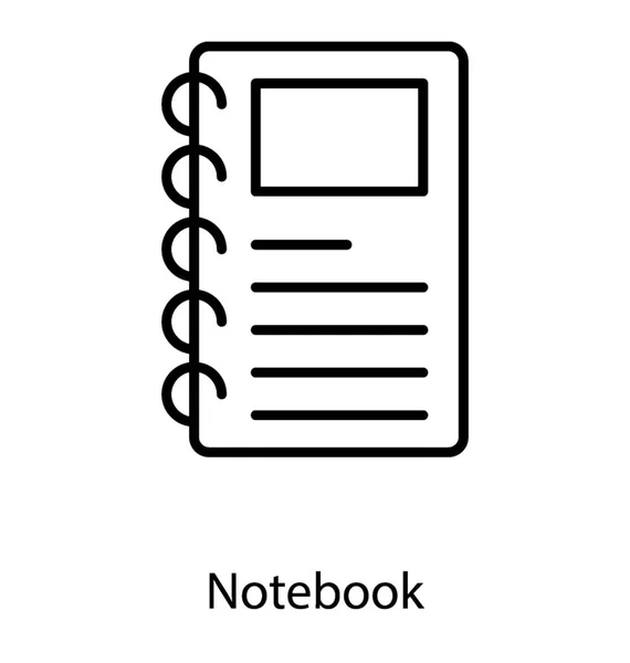 Icon Design der Buchlinie — Stockvektor