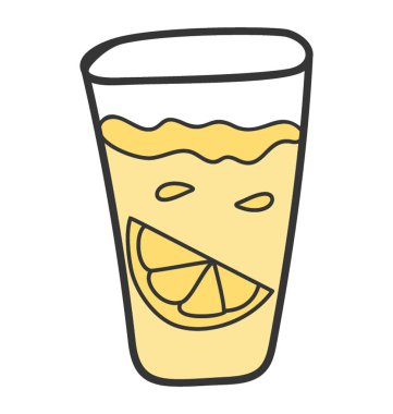 Portakal suyu simgesidoodle simgesi.