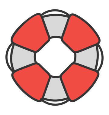 Doodle tasarımında Lifebuoy simgesi.