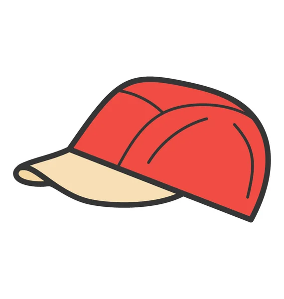 Icône de chapeau dans la conception vectorielle doodle . — Image vectorielle