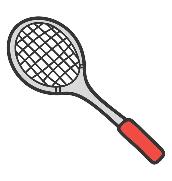 Doodle ontwerp van racket icoon. — Stockvector