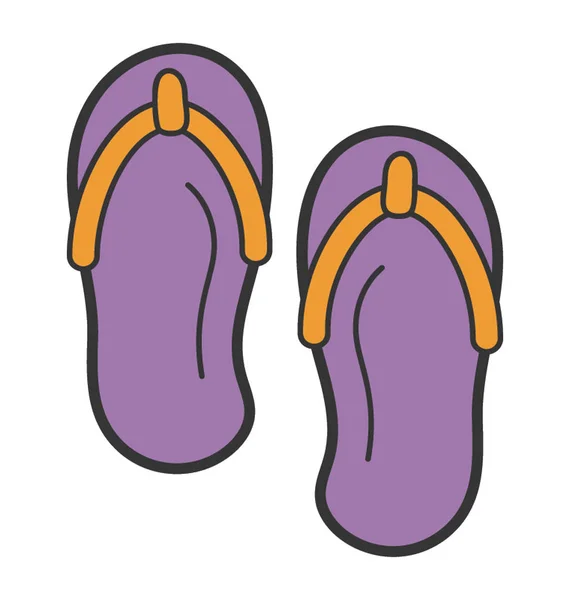Doodle diseño de zapatillas icono . — Vector de stock