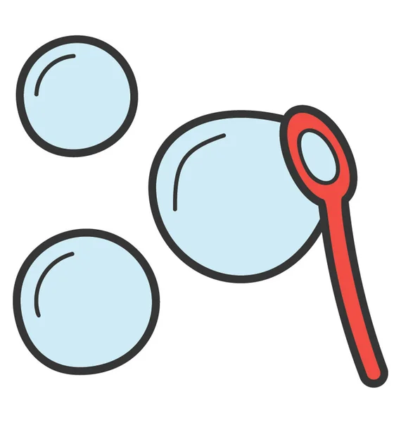 Buborék ütés ikon-ban Doodle design. — Stock Vector