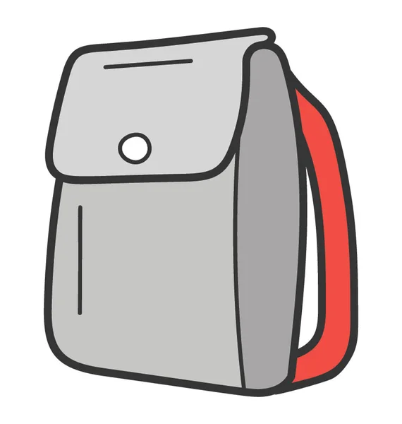 Doodle wektor projekt ikony plecaka. — Wektor stockowy
