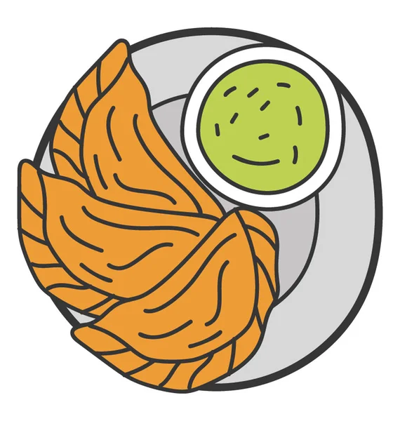 Empanada'nın el çizimvektörü