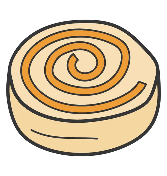 Icono de pastelería en vector dibujado a mano — Vector de stock