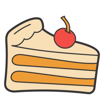 El çizimvektörü ndeki pasta dilimi simgesi