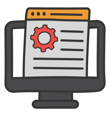 Web ayarları simgesi tasarımı