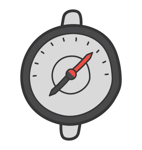 Urządzenie nawigacyjne, kompas ikona — Wektor stockowy