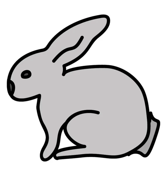 토끼, 낙서 디자인 벡터 — 스톡 벡터