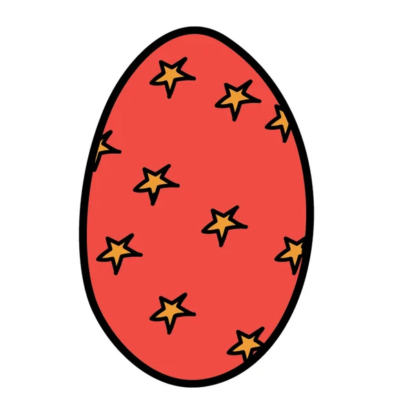 Huevo de Pascua, doodle vector de diseño — Vector de stock