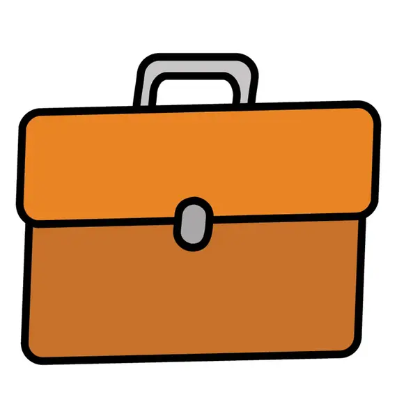A portfolio bag, doodle design icon — Stock Vector