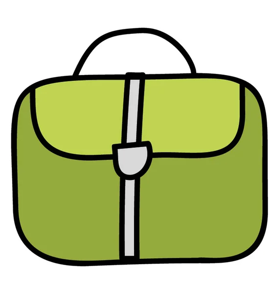 Handbag icon in doodle design — Stock Vector
