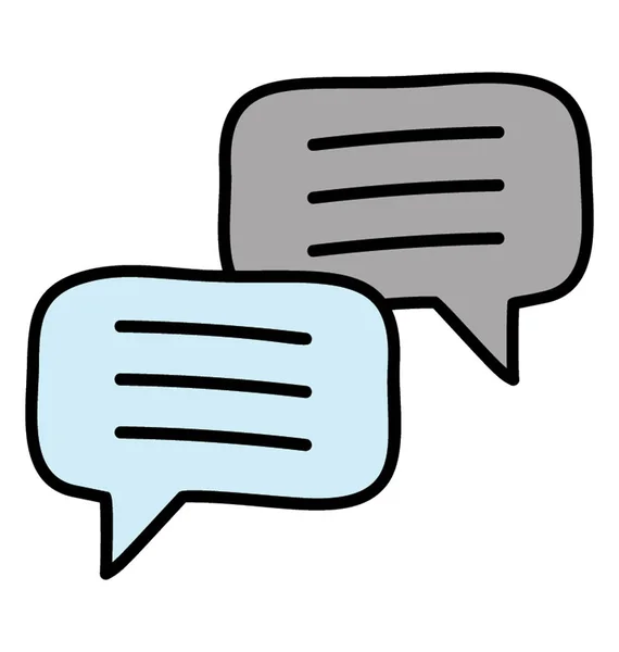 Chat-Symbol isoliert auf weißem Hintergrund — Stockvektor