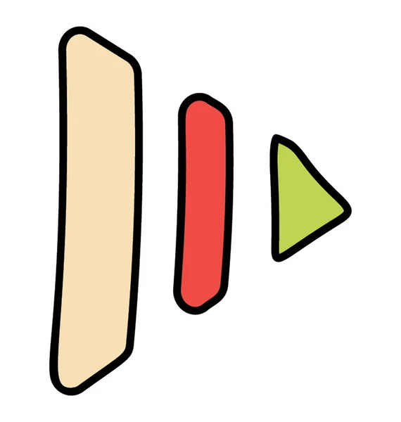 Reoodle icon of fast forward arrow — стоковый вектор
