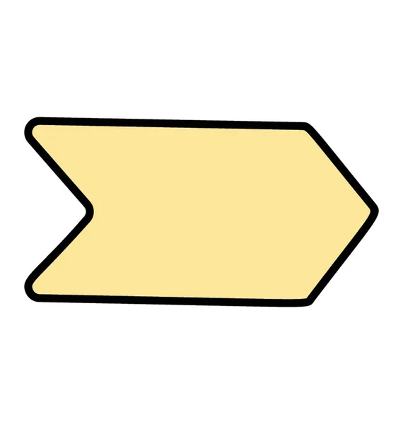 Flecha direccional, doodle icono de diseño — Vector de stock