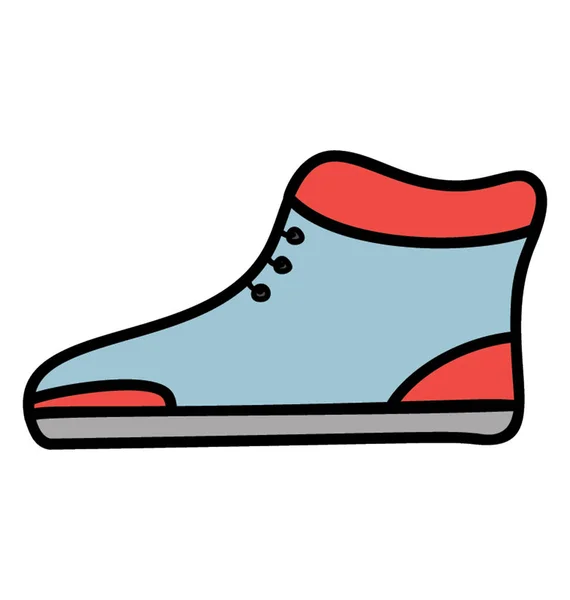 Icono de zapatos aislados sobre fondo blanco — Vector de stock