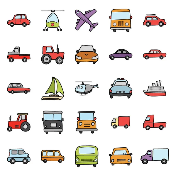 Paquete de iconos de transporte — Vector de stock