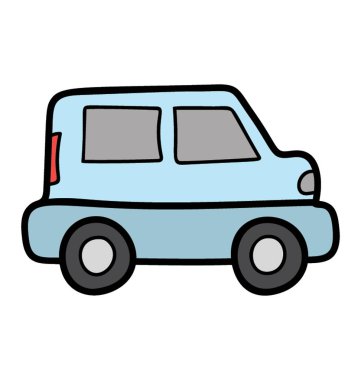 Jeep simgesidoodle vektör tasarımı.