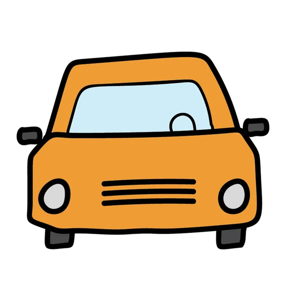 Doodle design vetorial do ícone de táxi . — Vetor de Stock