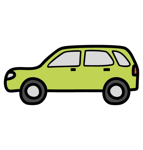 Diseño vectorial de Doodle del icono del coche . — Vector de stock