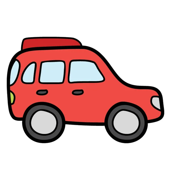 Diseño vectorial de Doodle del icono del coche . — Vector de stock