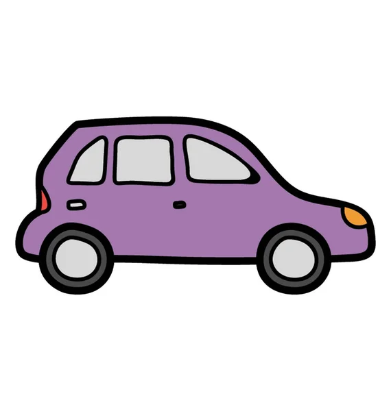 Diseño vectorial de Doodle del icono del coche . — Archivo Imágenes Vectoriales