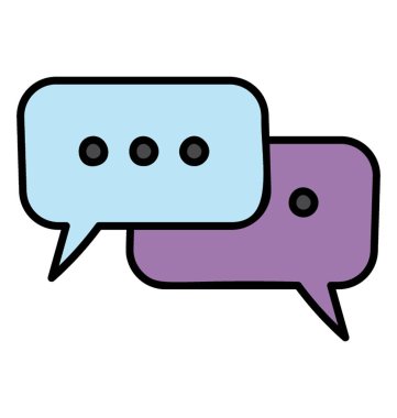 İletişim simgesinin Doodle tasarımı.