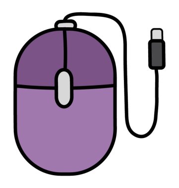 Dijital fare, doodle tasarım simgesi