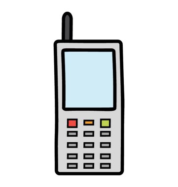 Walkie talkie, doodle simgesi tasarımı