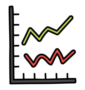 İş analitiği simgesi vektörü