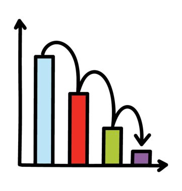 Veri analizi doodle simge tasarımı