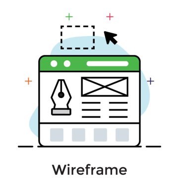 Düz tasarımda web tasarım vektörü.