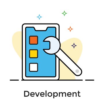 Düz gelişim simgesi