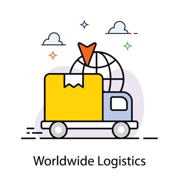 Dünya çapında teslimatDüz simgesi