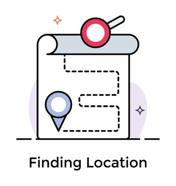 Konum vektörü, düz simgeyi bulma