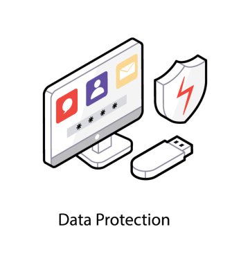 Veri koruma vektörü, isometrik simge