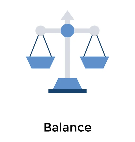 Balance scale flat icon — Stock Vector
