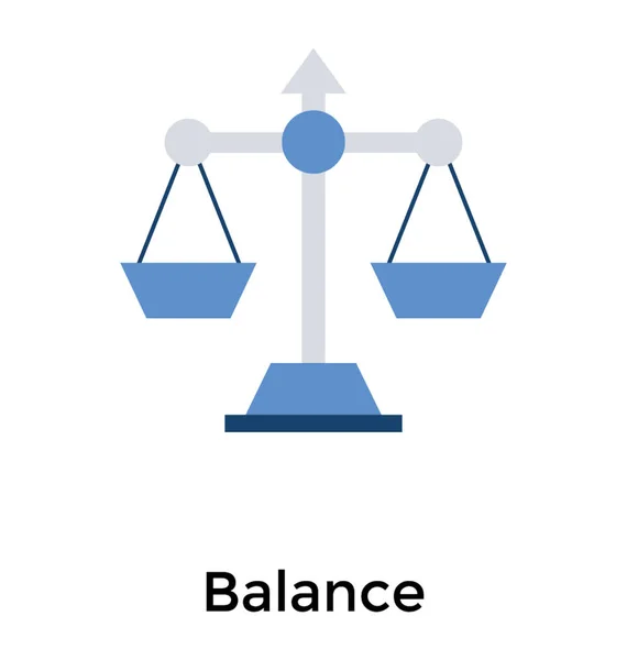Balanço ícone plana escala —  Vetores de Stock