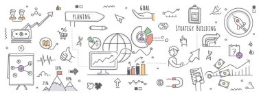 Doodle illüstrasyonstrateji oluşturma