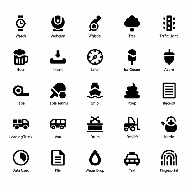 Outils et icônes Gadgets — Image vectorielle