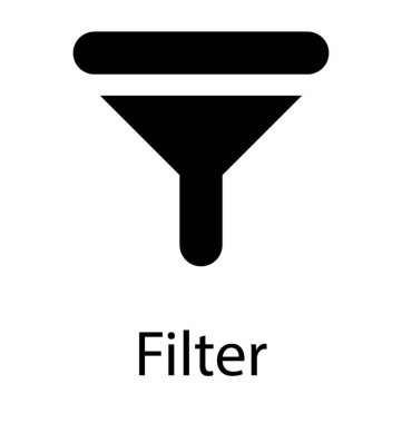 Filtre hunisinin glyph simgesi