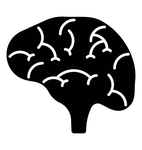 Dibujos animados cerebro humano — Vector de stock